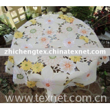 beautiful flower satin table cloth