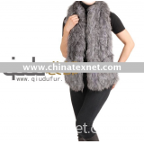 QD-LT8069wk fox fur shawl