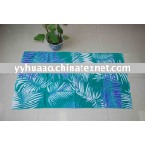 Cotton active printed velour beach towel