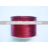 red metallic elastic string