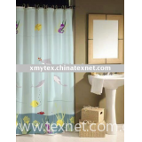 100% polyester printed shower curtain
