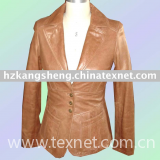 Ladies fashion lamb skin leather garment