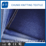 75%Cotton Poly Spandex Indigo Dyed Knitted Denim Fabric