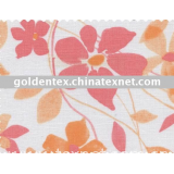 cotton linen printed fabric