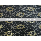 Jacquard Lace Fabric With Metallic
