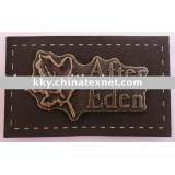classic metal label with enamel and PU base