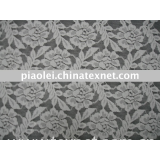 White Jacquard lace Fabric