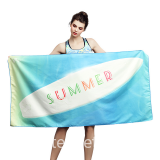 custom sand free beach towel with print logo