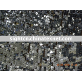 Square Polyester mesh ground with sequin embroidery