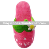 Indoor women slippers Short plush with TPR outsole