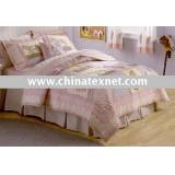 100% cotton girl's quilt bedding set