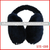 fashion  black  fake fur earmuffs