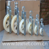 Cable pulley roller,Aluminum Nylon Triple cable pulley,cable laying roller
