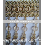 hand-woven "drops" bead  curtain tassel fringe