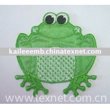 frog embroidery patch