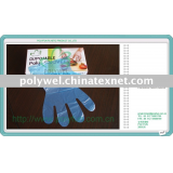 HDPE Gloves, disposable Blue Gloves,500pcs/box