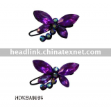 butterfly hair clip (hair ornament,alloy barrette)