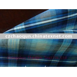 Polyester/cotton yarn dyed plaid fabric