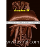 silk fitted sheet and pillow cases set