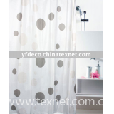 durable water proof PEVA shower curtain