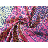 Silk/cotton interwoven fabric