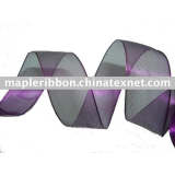 metallic ribbon with wire-edge, christmas ribbon