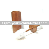 bamboo toilet brush with holder