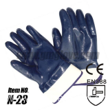 Cotton Nitrile Industrial Gloves Safety Cuff