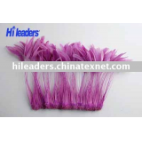 Dyed rooster feather