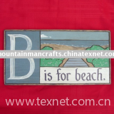 home decor ''B is for beach'' wooden  wall decor