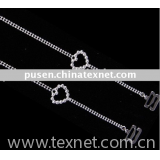 crystal metal bra straps