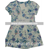 Sublimation printed Fashion Dress with Lavender flower