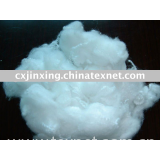 Nylon 6 staple fiber with cashmere touch