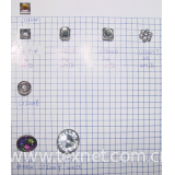 Button with acrylic stone and ABS base Item No.CTI0014-0019
