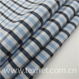 100% Cotton Chambray Shirting Fabric For Men Check Design