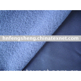 Tricot brushed fabric