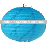 8" Blue Round Paper Lantern
