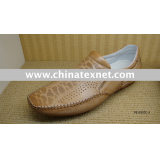 Brown Color  Casual Genuine Leather Leathere Mens Shoes OEM Fashion 2010