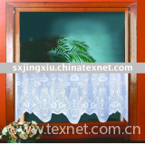 Txkl-012 polyester lace warp knitting coffee curtain