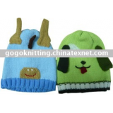 knitted baby cartoon hat