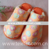 plush fabric home slipper indoor slipper