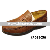 Men classic shoes (casual footwear) made with leather