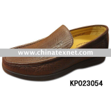 Men classic shoes (casual footwear) made with leather