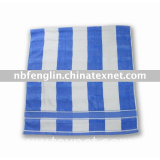 yarn-dyed stripe bath towel