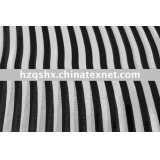stripe printed chiffon fabric