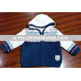 Kids' sweater, Boys' cardigan,with zipper, long sleeve,U-My BPL004