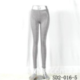 SD2-16-005 Gray Slim Fashion Sliver Knit Leggings