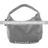 Low MOQ Wholesale 8778L grey fashion handbag, genuine leather bag