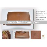 leather zipper wallet