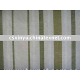 Linen/rayon yarn-dyed fabric